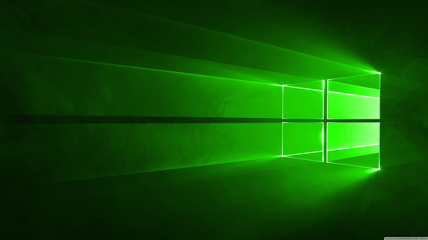 3840x2160 Windows 10 Green Wide untuk Layar lebar, komputer keren berwarna hijau limau Wallpaper HD