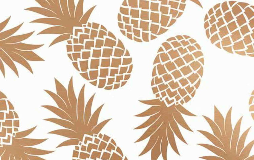 Rose Gold Pineapple , pineapple aesthetic HD wallpaper
