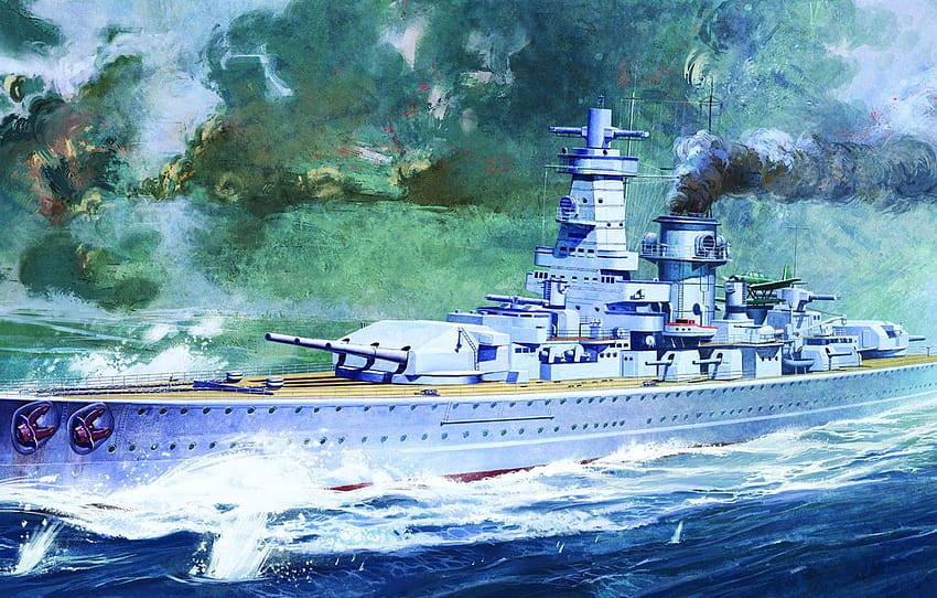 1934, Admiral Graf Spee, incrociatore pesante della Sfondo HD