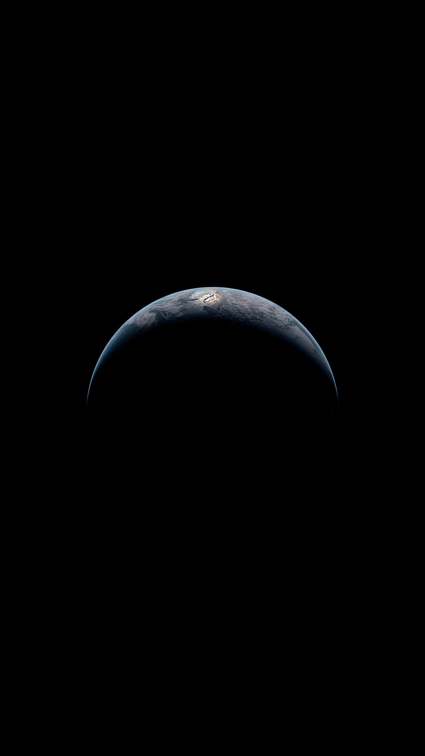Półksiężyc Ziemi [3240x5760] Tapeta na telefon HD