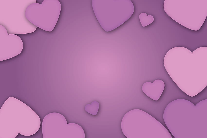 Valentine Backgrounds Purple Heart Graphic by studioisamu · Creative ...