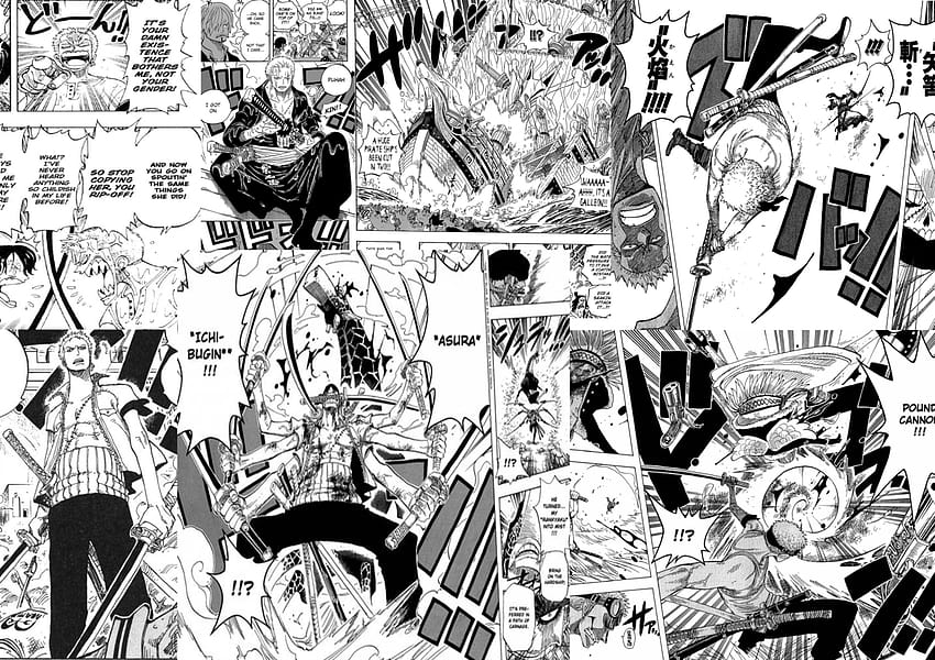 Manga-Seite, Manga-Panels HD-Hintergrundbild