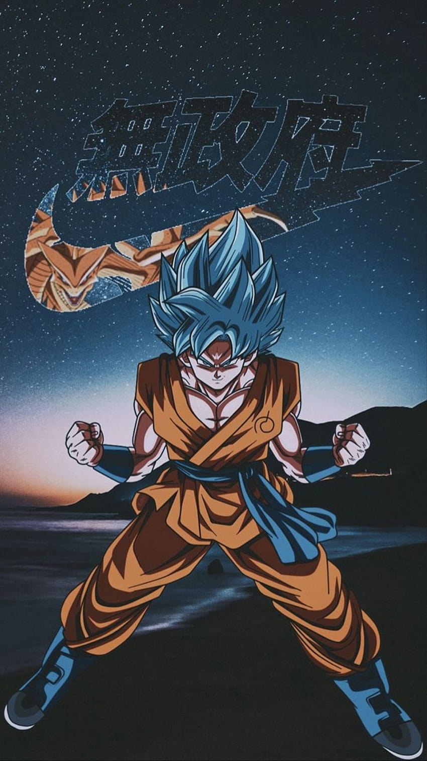 SSGSS Son Goku Nike, genial anime nike fondo de pantalla del teléfono |  Pxfuel
