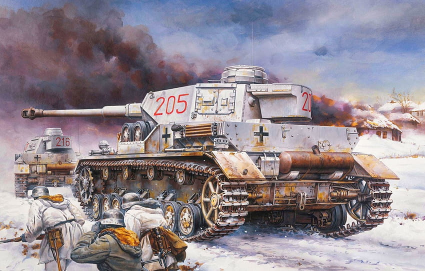 figure, tank, average, Panzer 4, Pz.Kpfw. IV Ausf. G , section оружие HD wallpaper