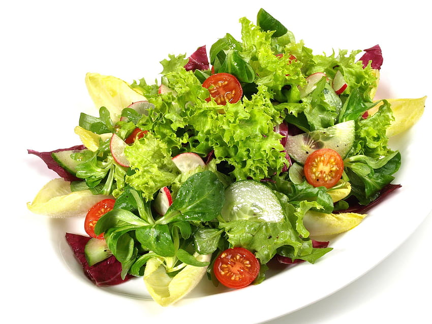 Salad sayuran, salad caesar Wallpaper HD