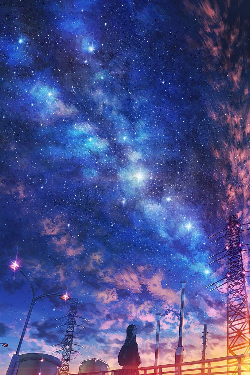 Made some anime space backgrounds 