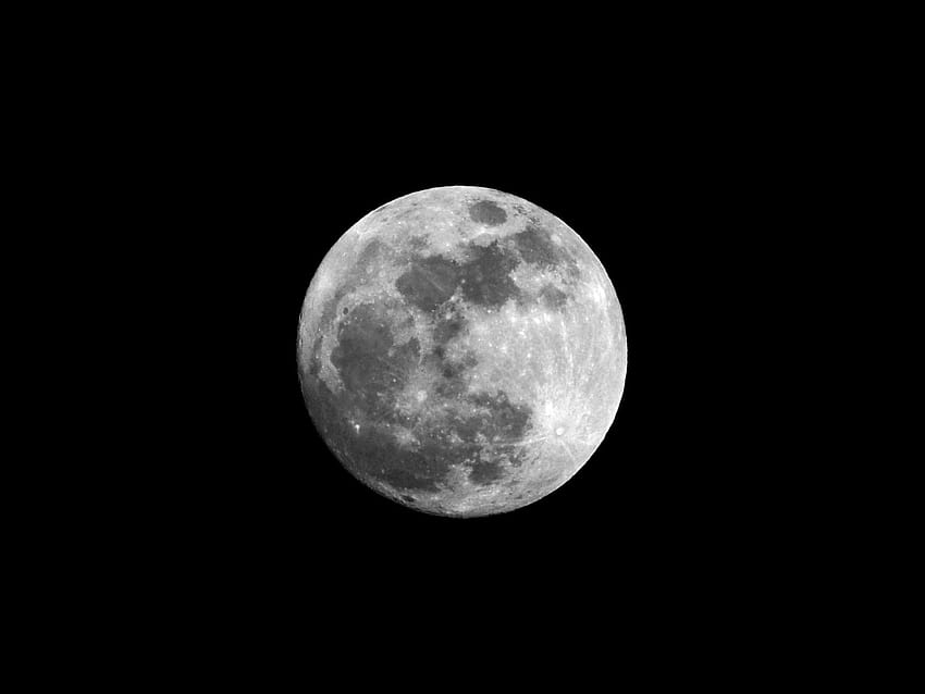 Pleine lune: Voici comment prendre la meilleure lune en noir et blanc Fond d'écran HD