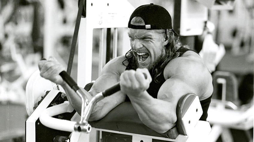 Trening bicepsów Triple H Tapeta HD