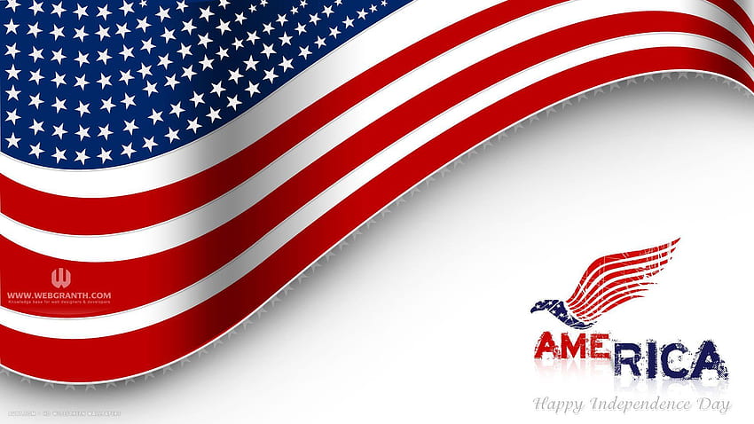 mutlu bağımsızlık günü 4 temmuz amerika bayrağı vektör tatili, bayrak günü HD duvar kağıdı