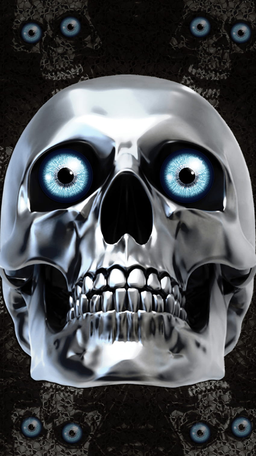 Skull For Mobile, dangerous skull HD phone wallpaper