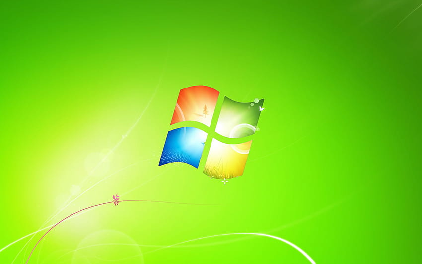 Grupo verde de Windows 7 fondo de pantalla