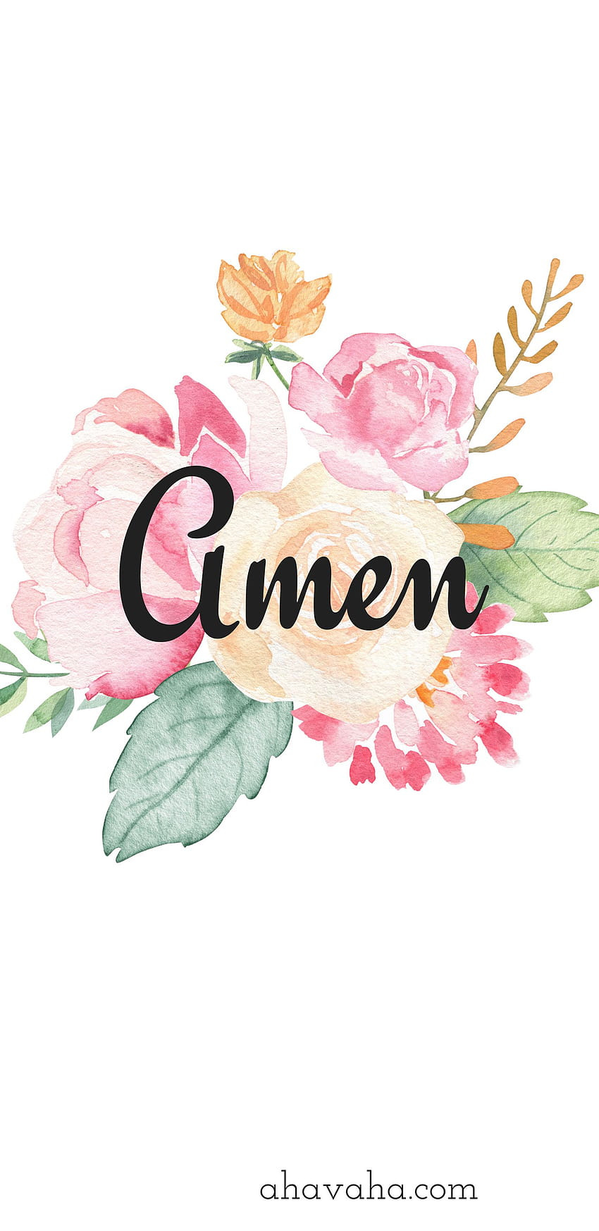 Amen Themed Floral Christian and Screensaver Mobile Phone Black Backgrounds Script 19 HD phone wallpaper