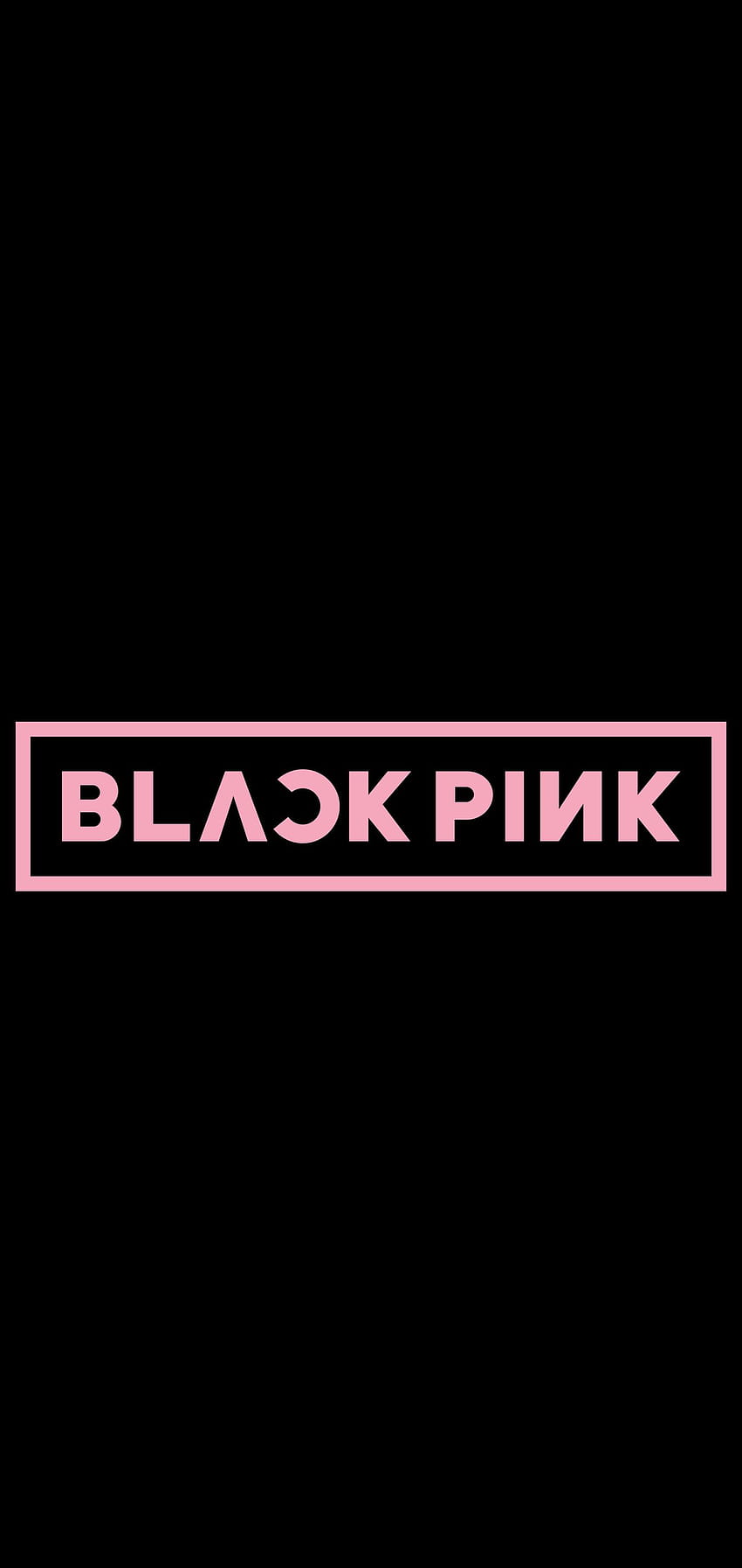 Ich habe ein sehr einfaches und minimalistisches Blackpink-Logo gemacht, Blackpink minimalistisch HD-Handy-Hintergrundbild