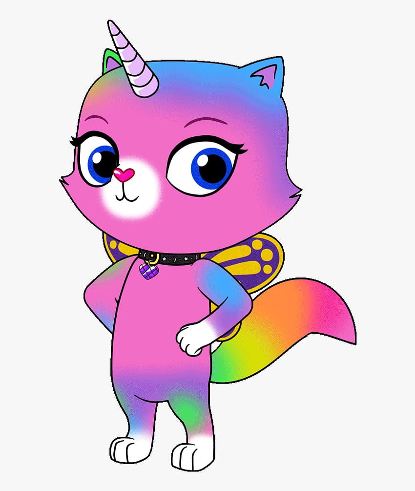 Rainbow Butterfly Unicorn Kitty Nickelodeon, Png , Transparent Png HD phone wallpaper