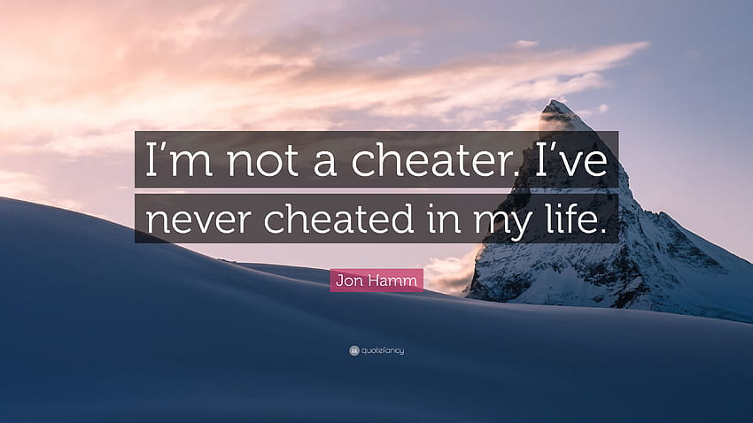 ジョン・ハムの名言：「私は詐欺師ではありません。 私は人生で一度もカンニングをしたことがありません。」 高画質の壁紙