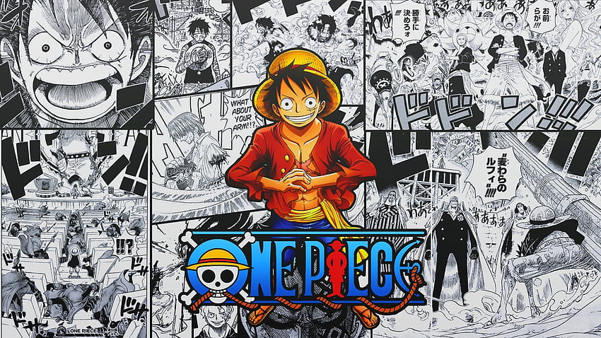Аниме One Piece Monkey D. Luffy, едно парче манга HD тапет