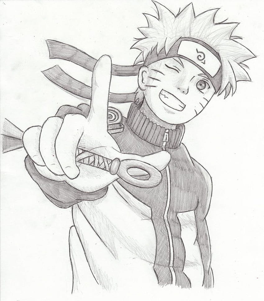 Drawings Naruto, naruto sketch HD phone wallpaper