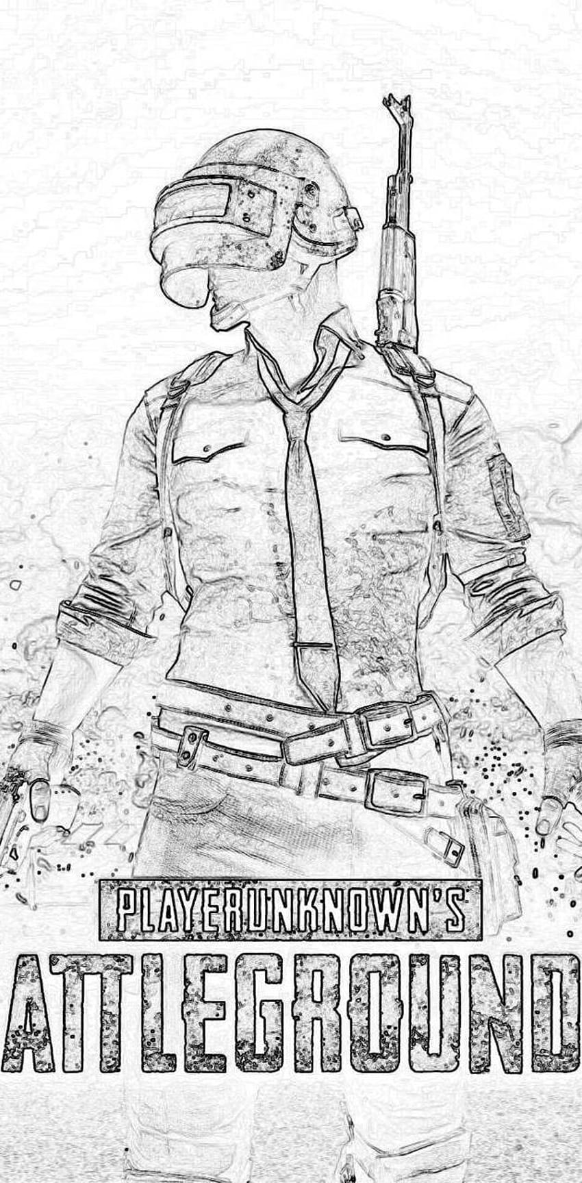 PUBG drawing by Whatthematter, pubg sketch HD phone wallpaper | Pxfuel