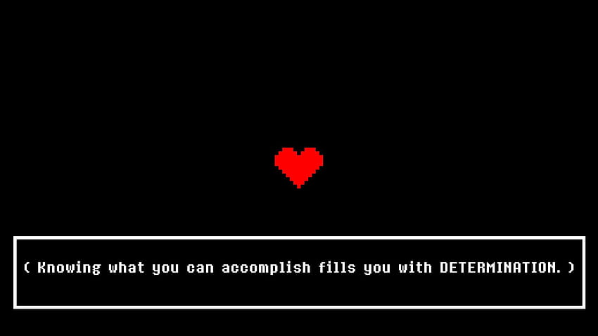 The game you might have missed: Undertale, you are filled with determination HD wallpaper