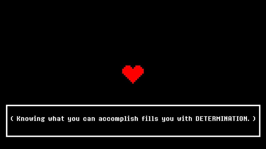 Das Spiel, das Sie vielleicht verpasst haben: Undertale, Sie sind voller Entschlossenheit HD-Hintergrundbild