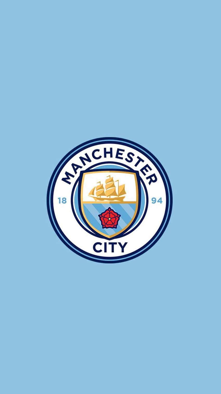 Man City-Logo, Manchester City HD-Handy-Hintergrundbild