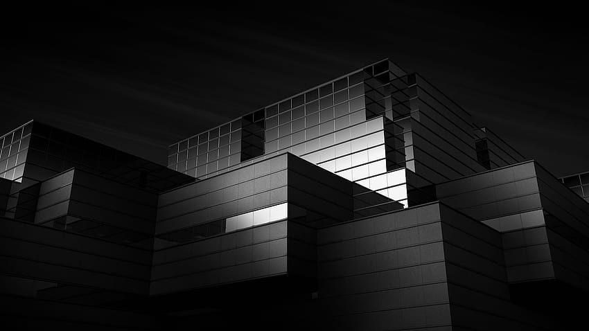 Architektur Schwarz und Weiß HD-Hintergrundbild