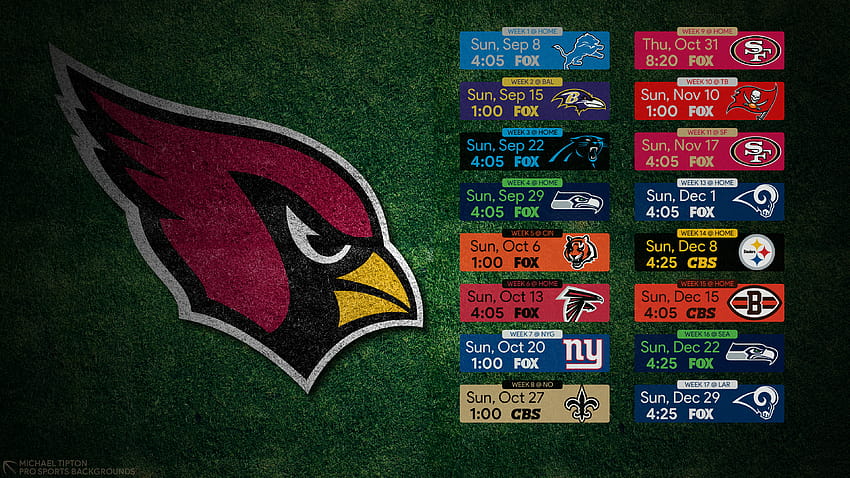 2019 Arizona Cardinals schedule: Downloadable wallpaper