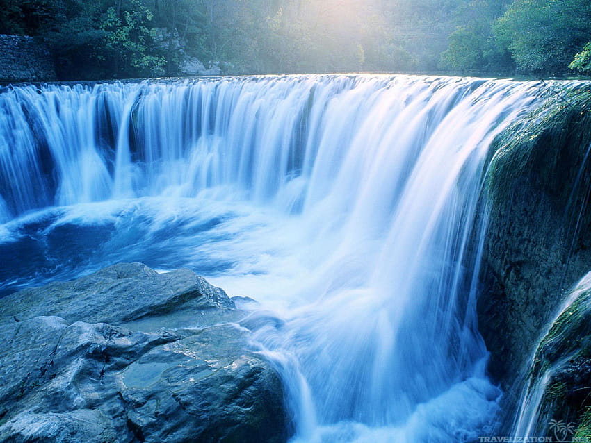 Refreshing and Awesome Waterfalls, pretty waterfalls HD wallpaper