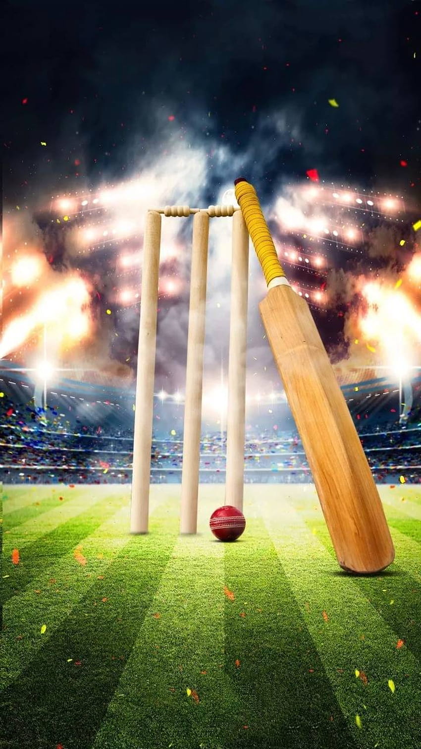 Críquete, bastão e bola Papel de parede de celular HD