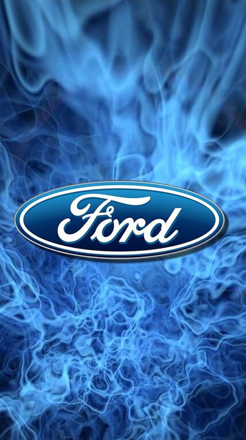 Android con el logotipo de Ford, logotipo de fondo de pantalla del teléfono