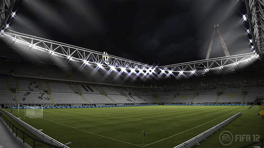 Estadio de fútbol en la noche. Estadio de fútbol, ​​de noche. fondo de pantalla