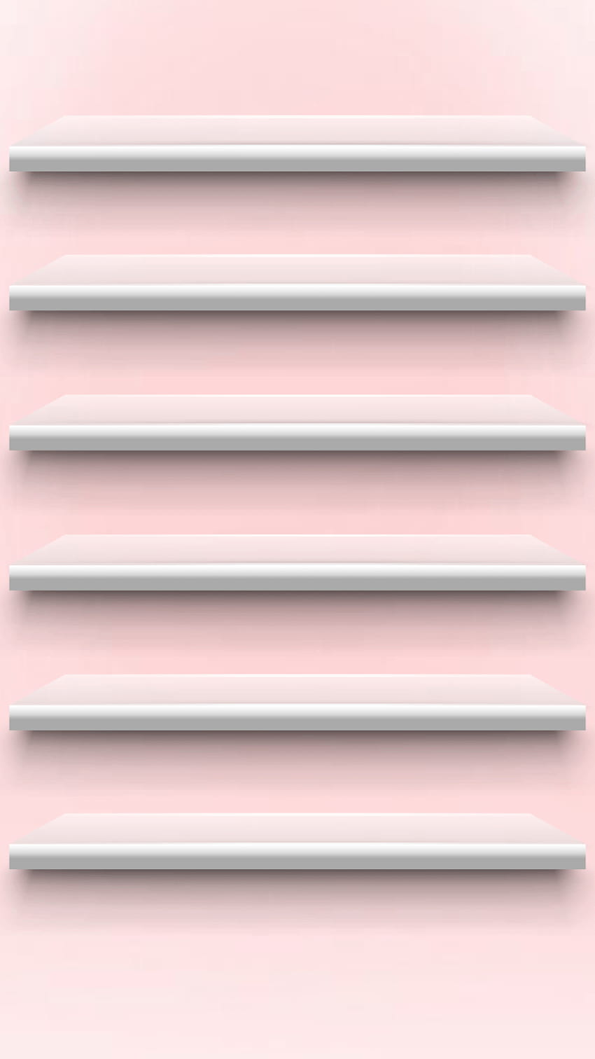 สีชมพูอ่อน / พื้นหลังชั้นวางของ / ชั้นวางของ iPhone วอลล์เปเปอร์โทรศัพท์ HD
