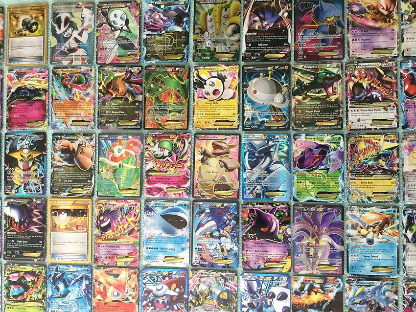 Pokemon Card Lot 100 OFFICIAL TCG Cards Ultra Rare Included HD wallpaper