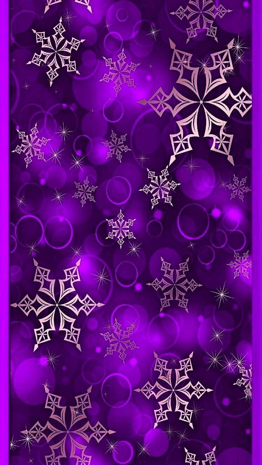 紫とピンクのスノーフレーク クリスマス スノーフレーク 雪冬、 HD電話の壁紙