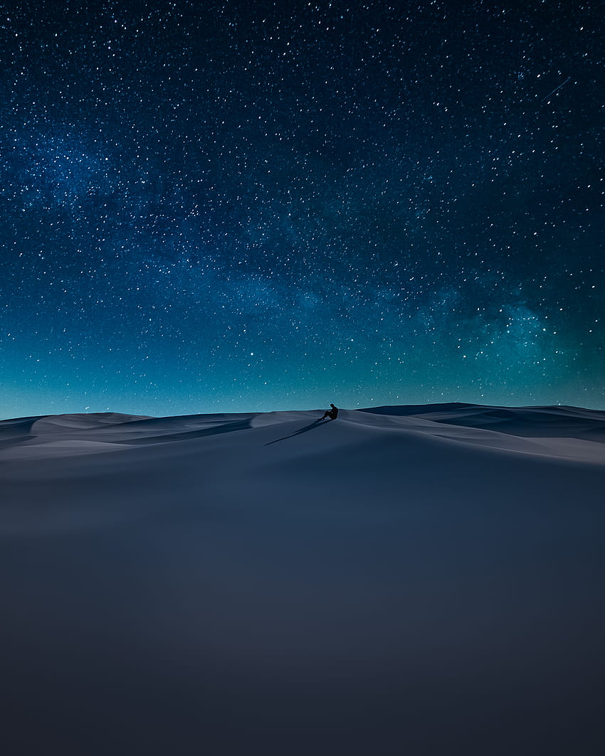 Dunescape desert for iPhone and iPad, desert at night HD phone ...