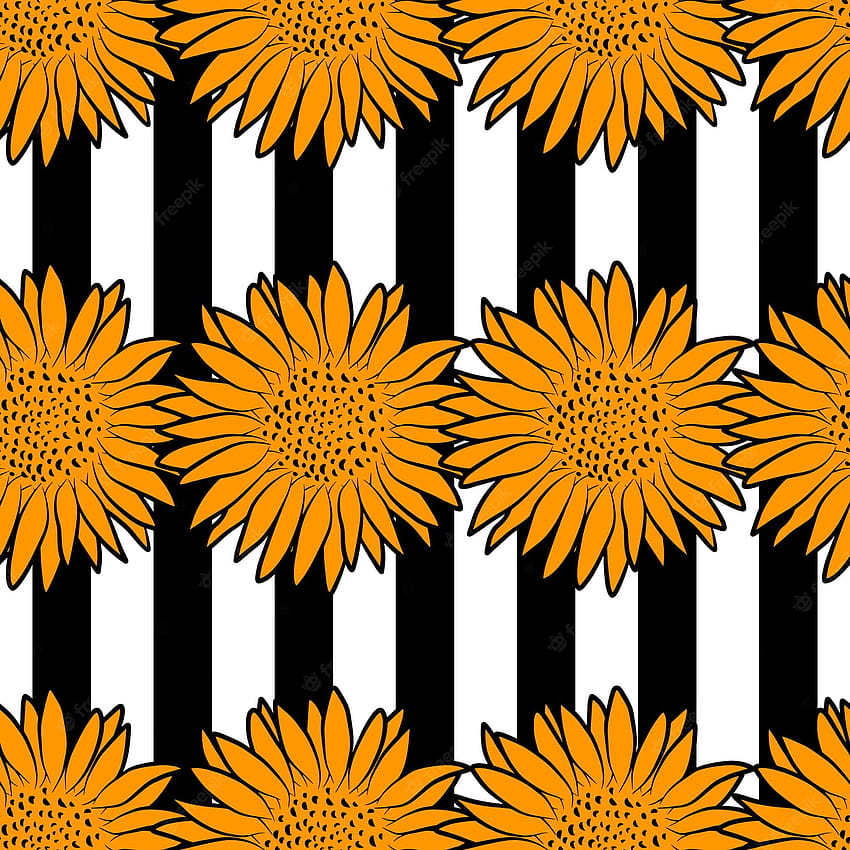 Premium Vector, summer sunflower retro HD phone wallpaper