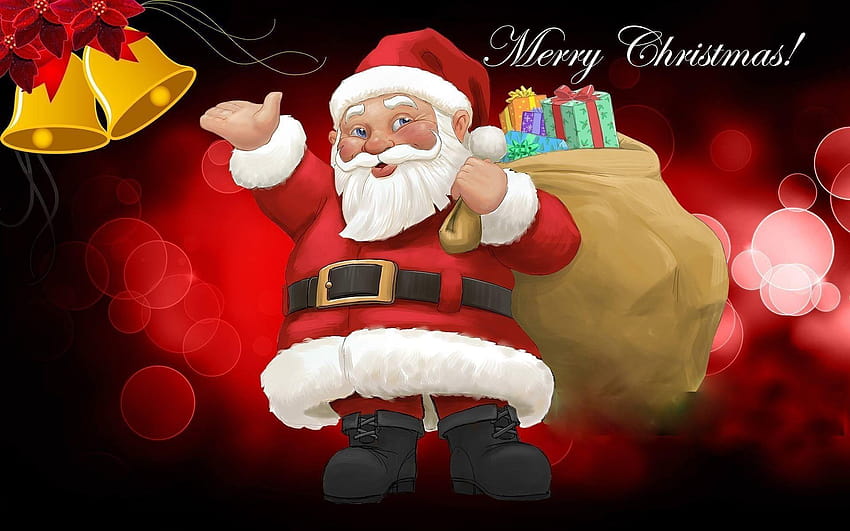 Merry Christmas Santa Claus 2017 HD wallpaper