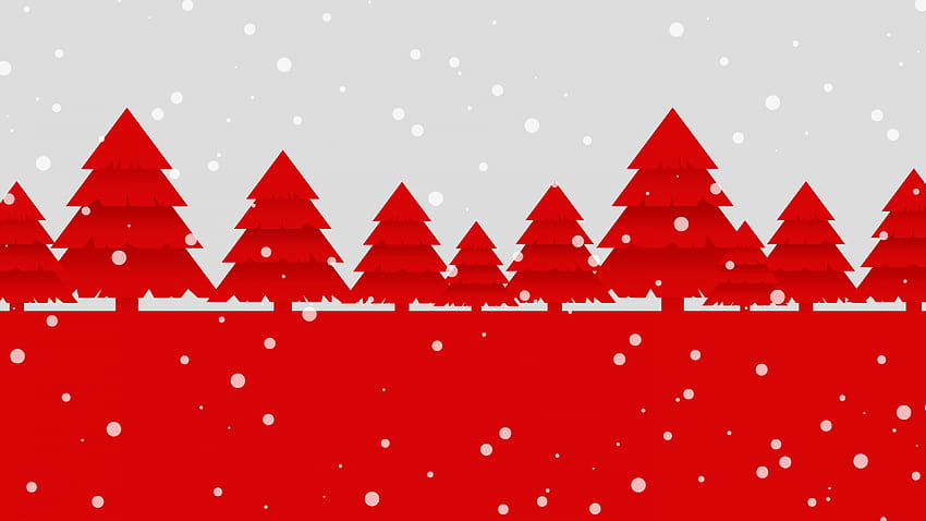 Red, pine trees, Christmas, abstract , 3840x2160, U 16:9, , ultrawide christmas HD wallpaper