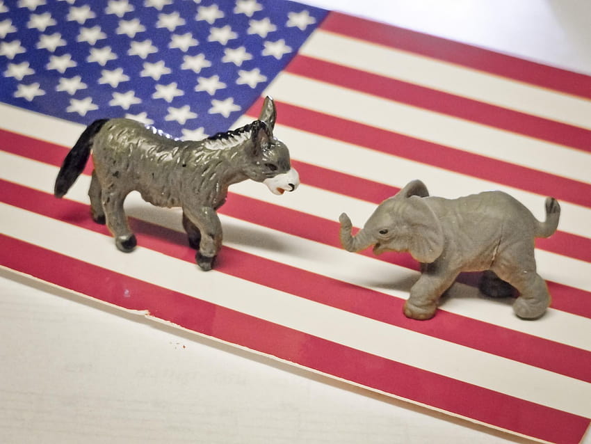 Stock d'âne et d'éléphant, démocrates Fond d'écran HD
