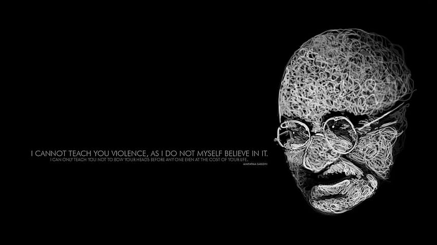 Gandhi Quotes Mahatma Gandhi Quote In Black Backgrounds HD wallpaper |  Pxfuel