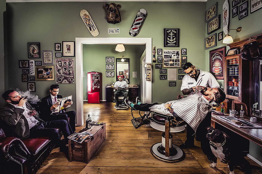 barbershop wallpaper