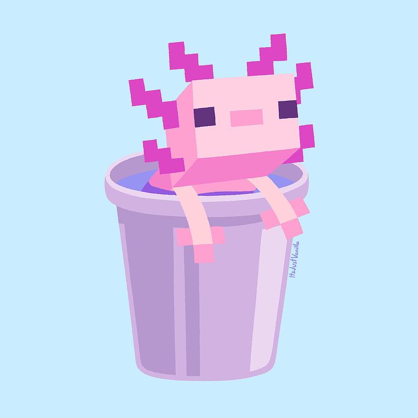 Vanilla, axolotl aesthetic HD phone wallpaper