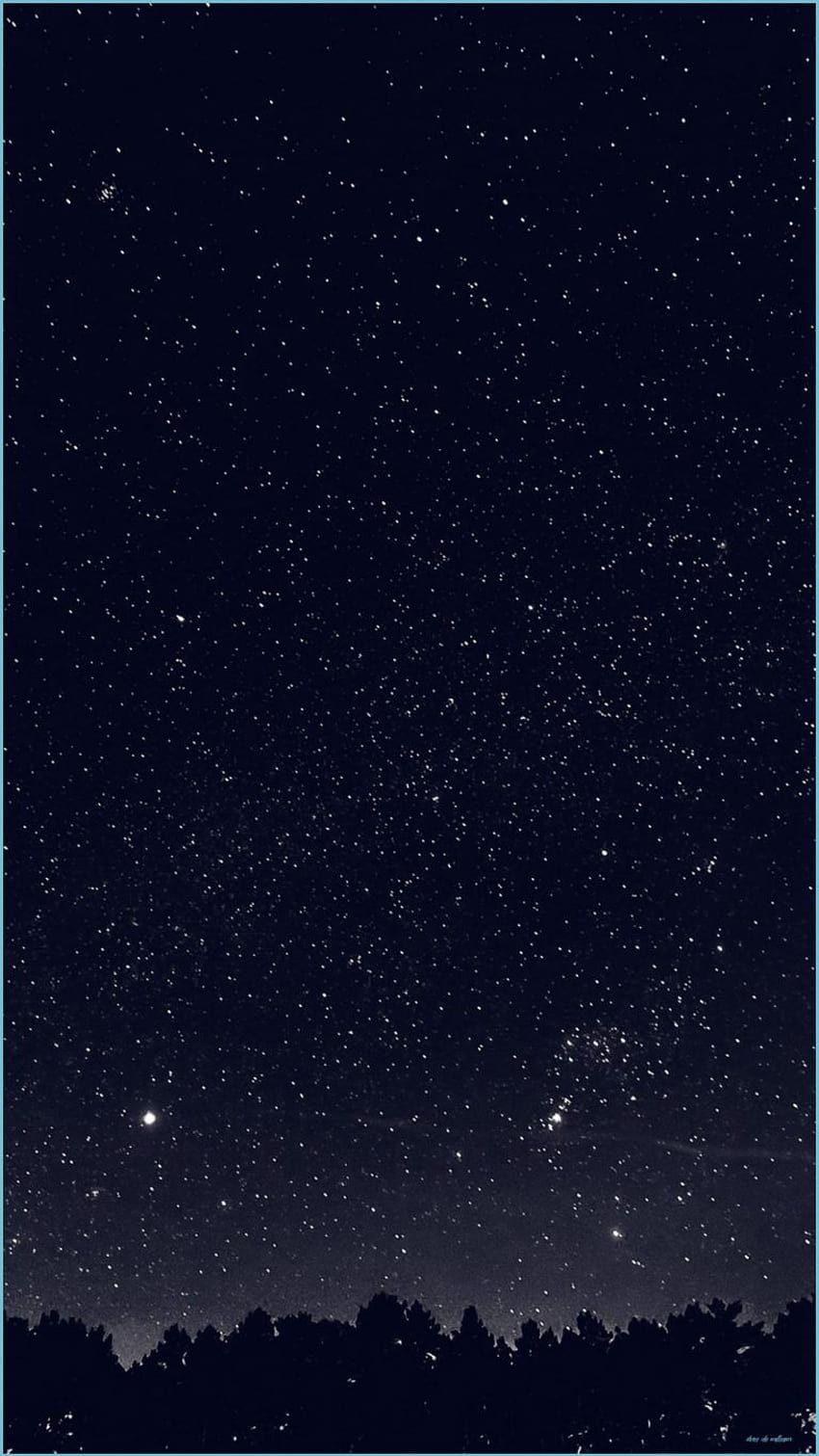 Night Sky iPhone, minimal night sky HD phone wallpaper