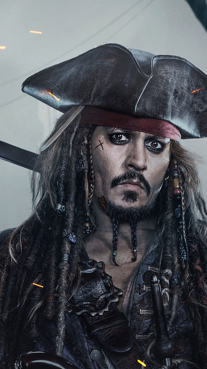 Johnny Depp, Capitaine Jack Sparrow, Cinéma Fond d'écran de téléphone HD