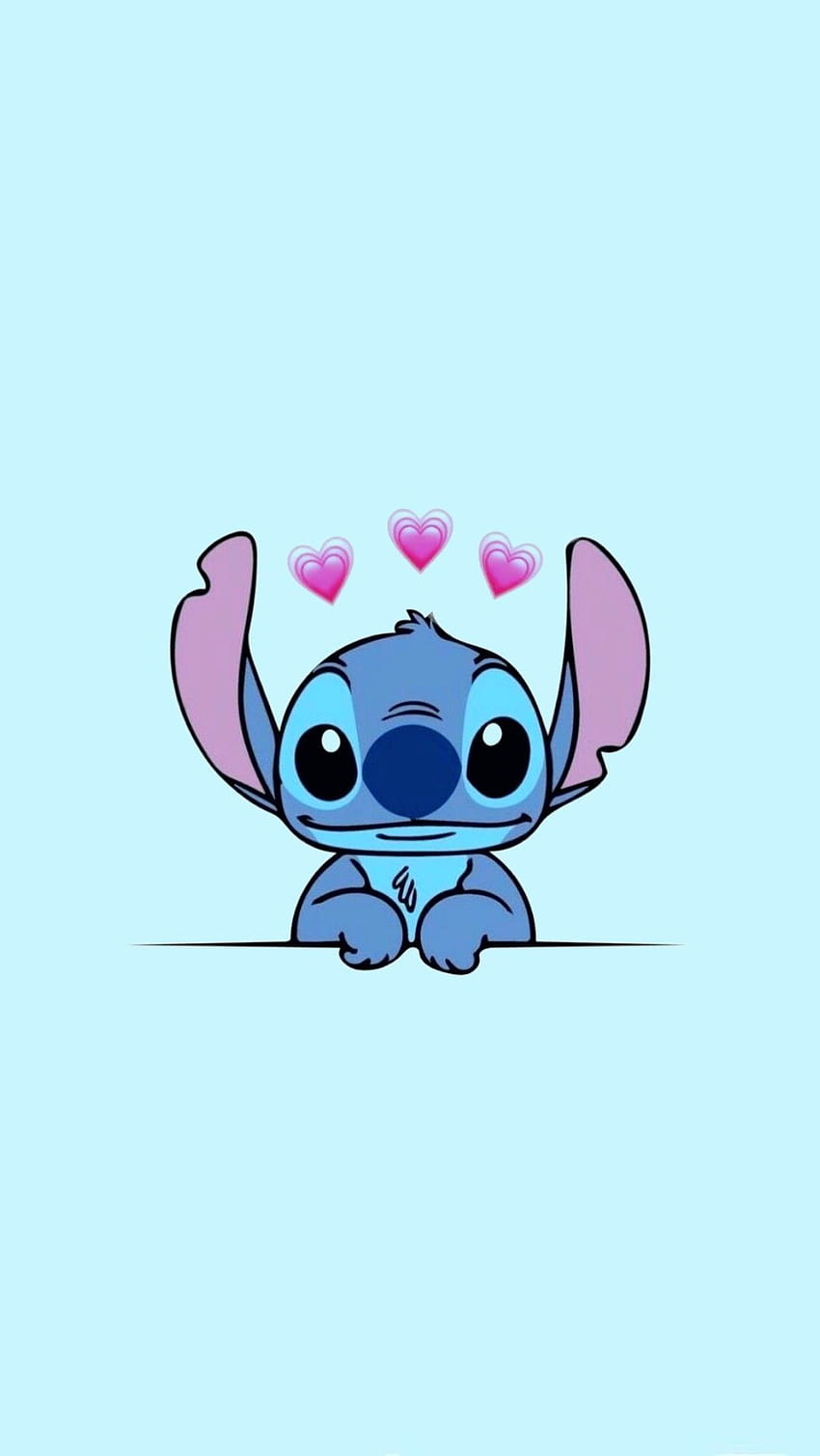 Aesthetic Stitch Cartoon posted by Michelle Thompson, aesthetic cute cartoon HD phone wallpaper