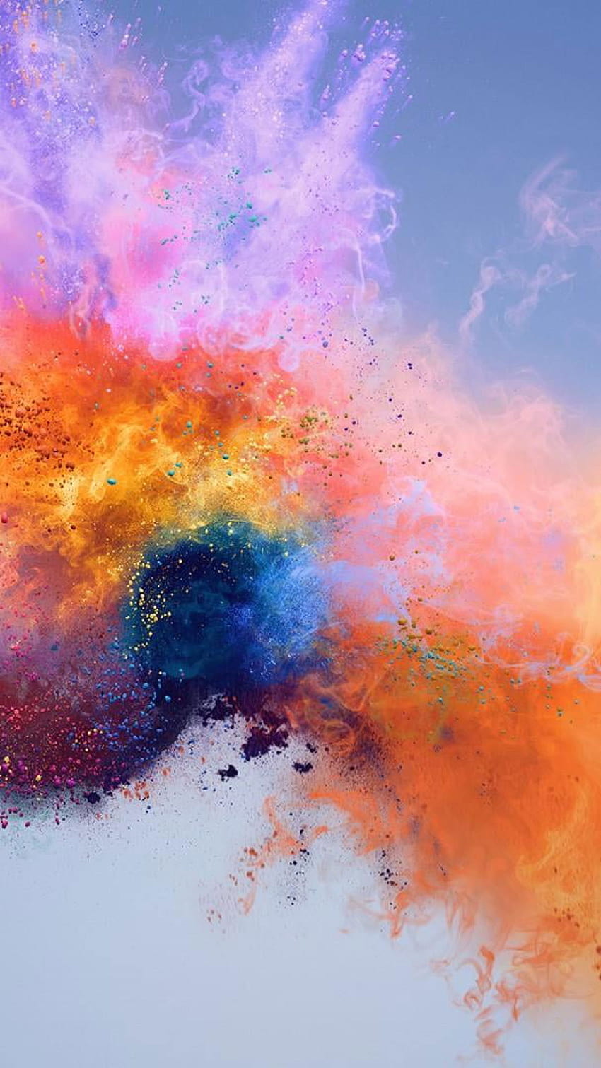 Kolorowe, Sztuka, Eksplozja, Kolor, Dym • Dla Ciebie, kolorowa sztuka Tapeta na telefon HD