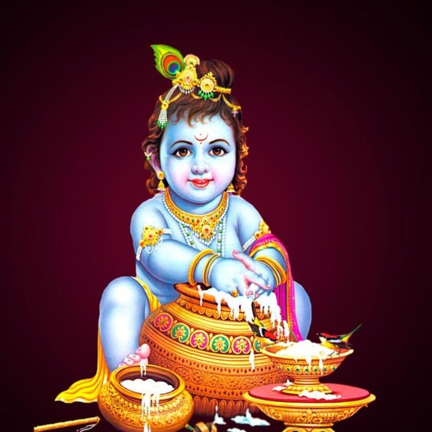 Top 3 Cute Lord Krishna For Mobile HD phone wallpaper