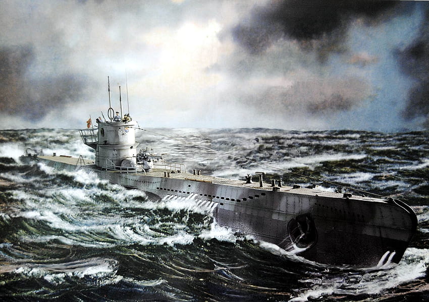 Niemiecki okręt podwodny typu VII , wojsko, kwatera główna Niemiecki okręt podwodny typu VII, łódź podwodna Tapeta HD