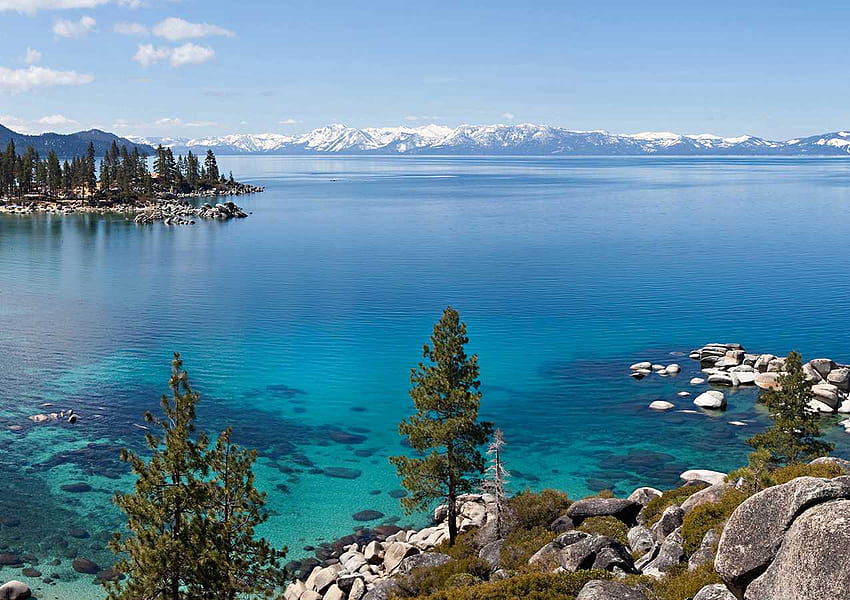 Alpine Caribbean: Lake Tahoe's majesty in the eyes of a grapher, sunset sand harbor beach lake tahoe HD wallpaper