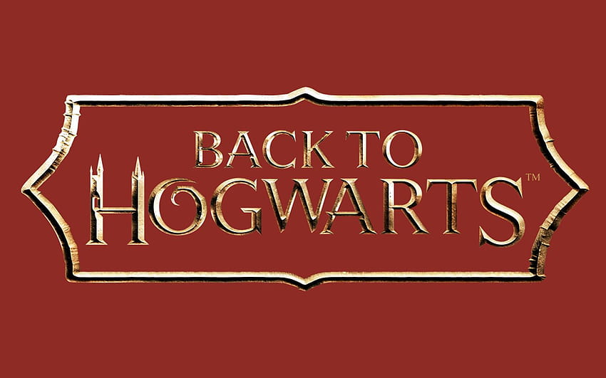 ウィザーディング ワールド オブ ハリー ポッターでホグワーツへの帰還を祝う、魔法界のロゴ 高画質の壁紙